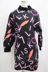 MILK / MILKISSカットワンピース  ブラックベース H-25-04-24-075-ML-OP-KB-ZT021