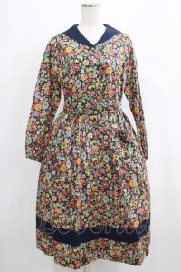 Jane Marple / Heirloomヴィンテージマリンカラードレス M ネイビー H-25-04-24-008-JM-OP-KB-ZH