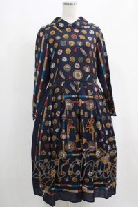 Jane Marple / The DressmakerのDayドレス  ネイビー H-25-04-24-009-JM-OP-KB-ZT162