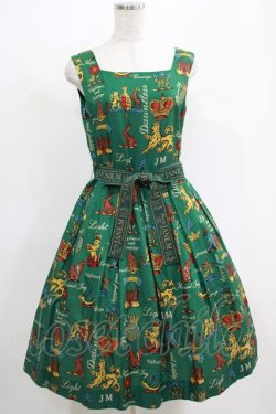 画像1: Jane Marple / Joyful crestのスクエアドレス  グリーン H-25-04-24-010-JM-OP-KB-ZT162