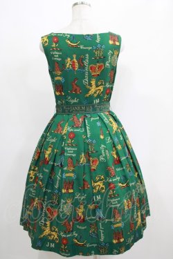 画像3: Jane Marple / Joyful crestのスクエアドレス  グリーン H-25-04-24-010-JM-OP-KB-ZT162