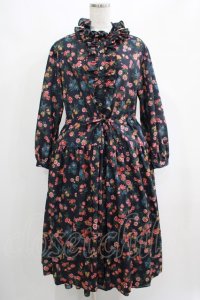Jane Marple Dans Le Salon / Flowers of Jouy layered dress  ネイビー H-25-04-24-002-JM-OP-KB-ZH