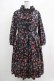 画像1: Jane Marple Dans Le Salon / Flowers of Jouy layered dress  ネイビー H-25-04-24-002-JM-OP-KB-ZH (1)