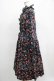 画像2: Jane Marple Dans Le Salon / Flowers of Jouy layered dress  ネイビー H-25-04-24-002-JM-OP-KB-ZH (2)