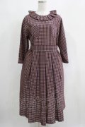 Jane Marple / アンデュラントチェックコレットドレス  マゼンタ H-25-04-24-014-JM-OP-KB-ZH