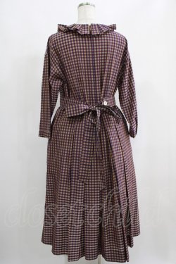 画像3: Jane Marple / アンデュラントチェックコレットドレス  マゼンタ H-25-04-24-014-JM-OP-KB-ZH