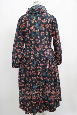 画像3: Jane Marple Dans Le Salon / Flowers of Jouy layered dress  ネイビー H-25-04-24-002-JM-OP-KB-ZH