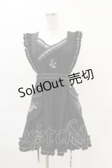 Ozz oneste / Fairy tale Rose刺繍タブリエ  ブラック H-25-04-25-001-OO-OP-KB-ZH