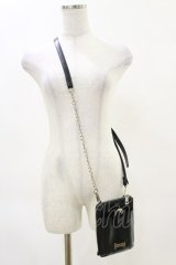 REFLEM / ロゴチャーム付きウォレットポーチ　  黒 H-25-04-25-004-PU-BG-KB-ZH