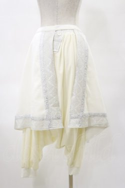 画像2: Qutie Frash / オーバー付サルエルパンツ  白 H-25-04-25-049-QU-PA-KB-ZH
