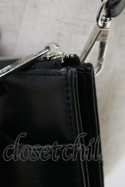 画像3: REFLEM / ロゴチャーム付きウォレットポーチ　  黒 H-25-04-25-004-PU-BG-KB-ZH