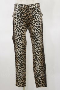 HYSTERIC GLAMOUR / LEOPARD柄スリムパンツ 28インチ ブラウン H-25-04-25-053-PU-PA-KB-ZH