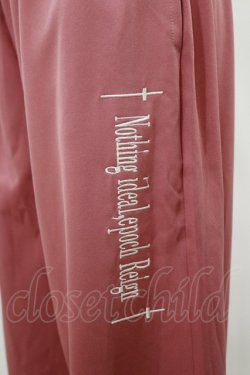 画像3: NieR Clothing / ロゴ刺繍入り PINK WIDE PANTS  ピンク H-25-04-25-054-PU-PA-KB-ZH