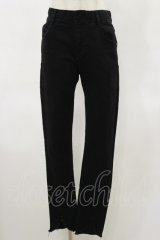 Candy Stripper / TATTERED HEM SKINNY DENIM S ブラック H-25-04-25-057-PU-PA-KB-ZH
