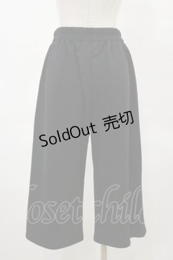 画像2: NieR Clothing / 裾刺繍パンツ  黒×赤 H-25-04-25-058-PU-PA-KB-ZH