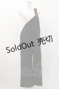 Na+H / ワンショルダーサロペット  ブラック H-25-04-25-059-PU-PA-KB-ZH