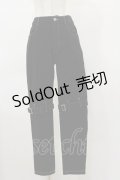 NieR Clothing / ダブルベルトパンツ  黒 H-25-04-25-061-PU-PA-KB-ZH