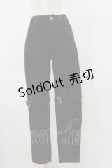 NieR Clothing / ダブルベルトパンツ  黒 H-25-04-25-061-PU-PA-KB-ZH