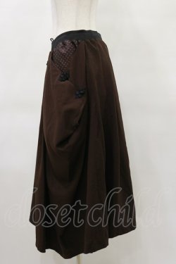 画像3: Qutie Frash / 袴ロングスカート  茶 H-25-04-25-065-QU-SK-KB-ZH