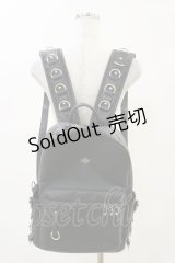 REFLEM / PUレザーデザインバックパック  黒 H-25-04-25-006-PU-BG-KB-ZH