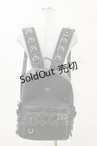 REFLEM / PUレザーデザインバックパック  黒 H-25-04-25-006-PU-BG-KB-ZH