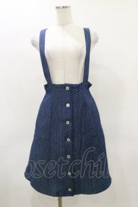 Candy Stripper / DENIM QUILT SKIRT M ブルー H-25-04-25-068-PU-SK-KB-ZH