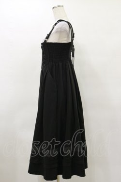画像3: Ozz oneste / 薔薇刺繍ストライプハイウエストスカート  黒 H-25-04-25-071-OO-SK-KB-ZH