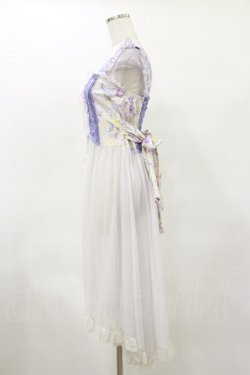 画像3: gouk / 和柄切替オーバーワンピース  白×紫 H-25-04-25-072-GO-OP-KB-ZH