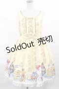 Angelic Pretty / Honey Cakeラウンドジャンパースカート Free イエロー H-25-04-25-1001-AP-OP-NS-ZH