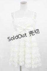LIZ LISA / ファー切替フリルキャミチュニック Free オフ H-25-04-25-1036-LO-OP-NS-ZH