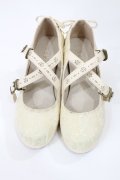 axes femme / クロスストラップレースパンプス M アイボリー H-25-04-25-1040-AX-SH-NS-ZH