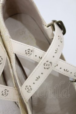 画像4: axes femme / クロスストラップレースパンプス M アイボリー H-25-04-25-1040-AX-SH-NS-ZH