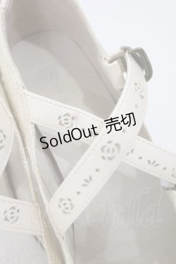 画像4: axes femme / クロスストラップレースパンプス M アイボリー H-25-04-25-1040-AX-SH-NS-ZH