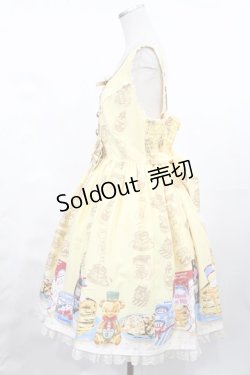 画像2: Angelic Pretty / Honey Cakeラウンドジャンパースカート Free イエロー H-25-04-25-1001-AP-OP-NS-ZH