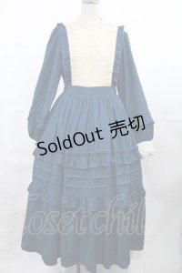 axes femme kawaii / アンティークドールワンピース M ブルーグリーン H-25-04-25-1008-AX-OP-NS-ZH