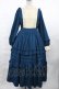 画像1: axes femme kawaii / アンティークドールワンピース M ブルーグリーン H-25-04-25-1008-AX-OP-NS-ZH (1)