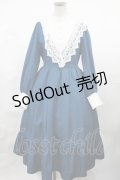 axes femme kawaii / クラシックドールワンピース M ブルー H-25-04-25-1009-AX-OP-NS-ZH