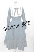 Amavel / Antique Chicスクエアヨークロングワンピース Free グリーン H-25-04-25-1010-CA-OP-NS-ZH