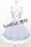 Angelic Pretty / マリンストーリーストライプジャンパースカート Free ブルー H-25-04-25-1002-AP-OP-NS-ZH