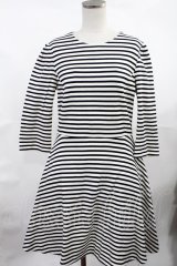 Franche Lippee / ボーダーワンピース M オフ H-25-04-25-1015-LO-OP-NS-ZH