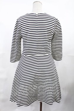 画像2: Franche Lippee / ボーダーワンピース M オフ H-25-04-25-1015-LO-OP-NS-ZH