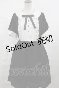 Ank Rouge / クロスチャームリボンワンピース M ブラック H-25-04-25-1016-CA-OP-NS-ZH