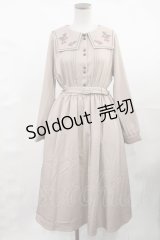 Fi.n.t / Holly刺繍ワンピース Free pink beige H-25-04-25-1017-CA-OP-NS-ZH