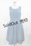 Fi.n.t / ピンタック使いノースリーブワンピース Free BLUE GREEN H-25-04-25-1018-CA-OP-NS-ZH