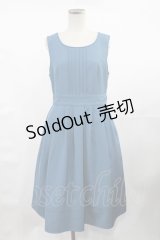 Fi.n.t / ピンタック使いノースリーブワンピース Free BLUE GREEN H-25-04-25-1018-CA-OP-NS-ZH