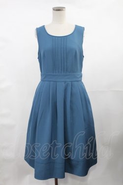 画像1: Fi.n.t / ピンタック使いノースリーブワンピース Free BLUE GREEN H-25-04-25-1018-CA-OP-NS-ZH