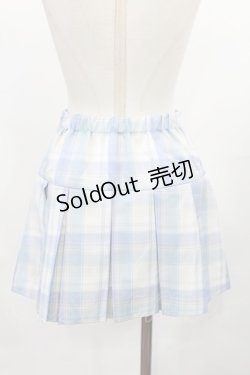画像2: サンリオ / シナモロールチェックスカート M サックス H-25-04-25-1025-EL-SK-NS-ZH
