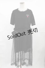 Rojita / 長南舞コラボワンピース Free ブラック H-25-04-25-1026-LO-OP-NS-ZH