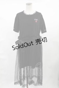 Rojita / 長南舞コラボワンピース Free ブラック H-25-04-25-1026-LO-OP-NS-ZH