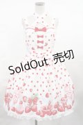 Angelic Pretty / Milky Berryホルターネックジャンパースカート Free オフ H-25-04-25-1003-AP-OP-NS-ZH